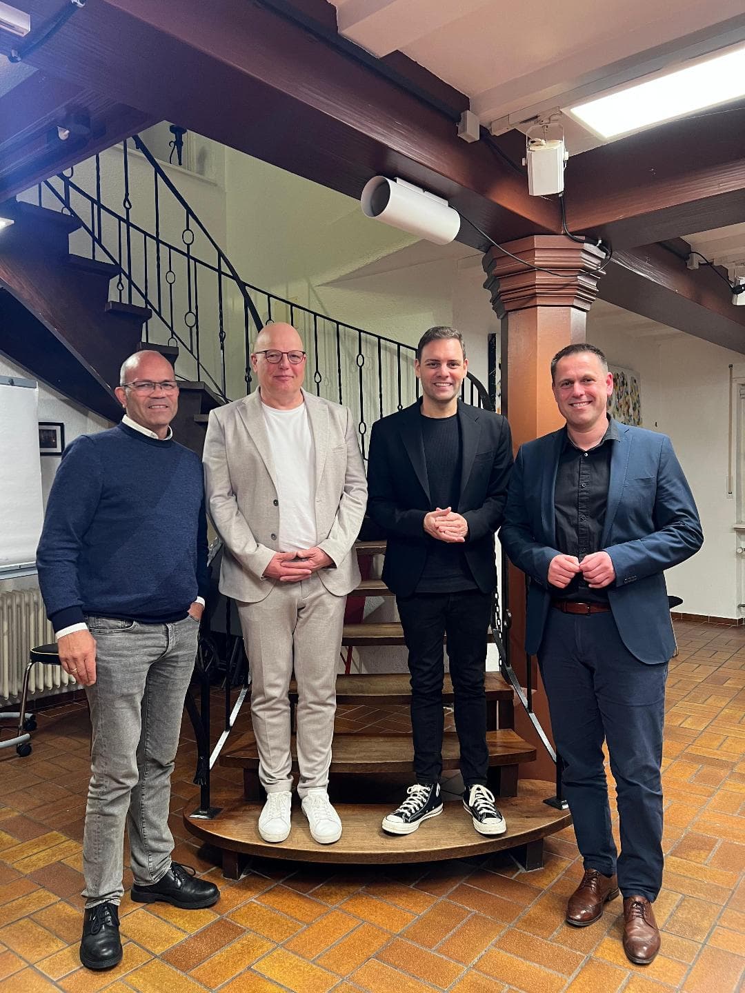 Tobias Volz, Andreas Voss, Florian Wahl, Frank Ortolf (v.l.n.r.)