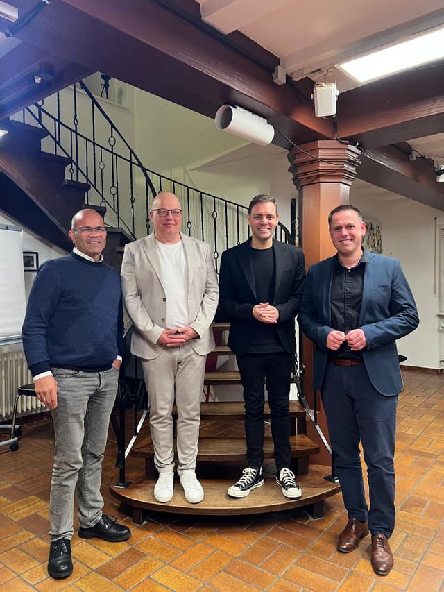 Tobias Volz, Andreas Voss, Florian Wahl, Frank Ortolf (v.l.n.r.)